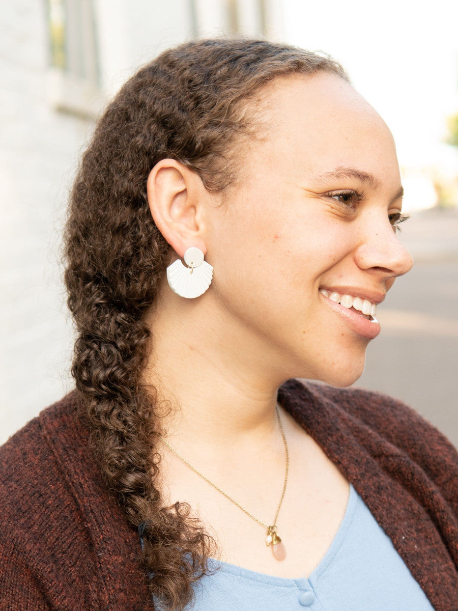Seashell Clay Earrings