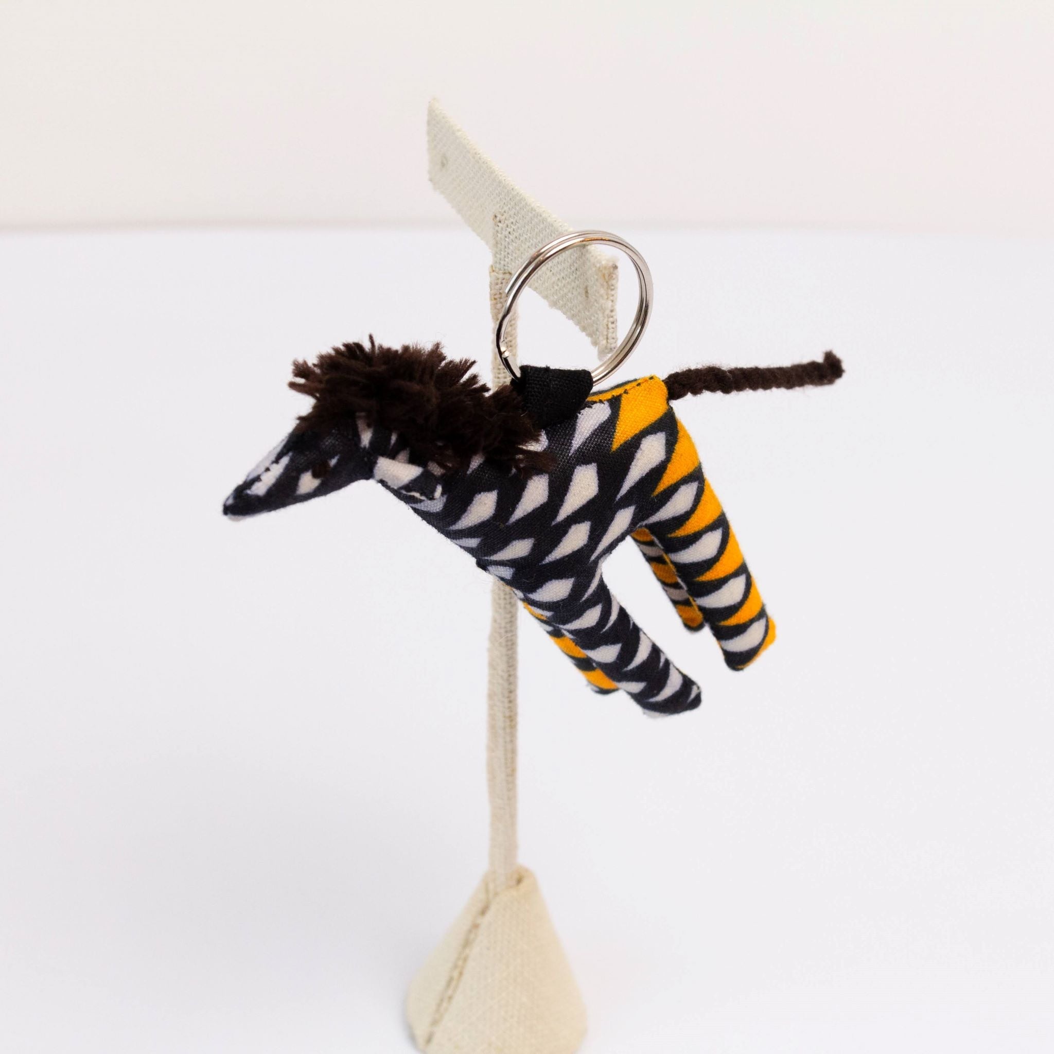 Kitenge Animal Keychain